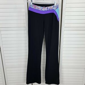 Ivivva by‎ Lululemon Reversible Routine Long Yoga Pants Girls Size 14 x 35